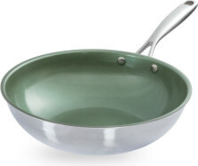 - Rustfritt stål Eco Wok panne - 28 cm