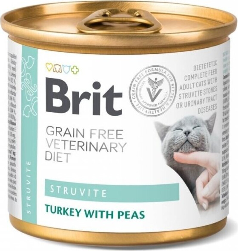 Brit Veterinary Diet Cat Struvite Grain Free 200 g