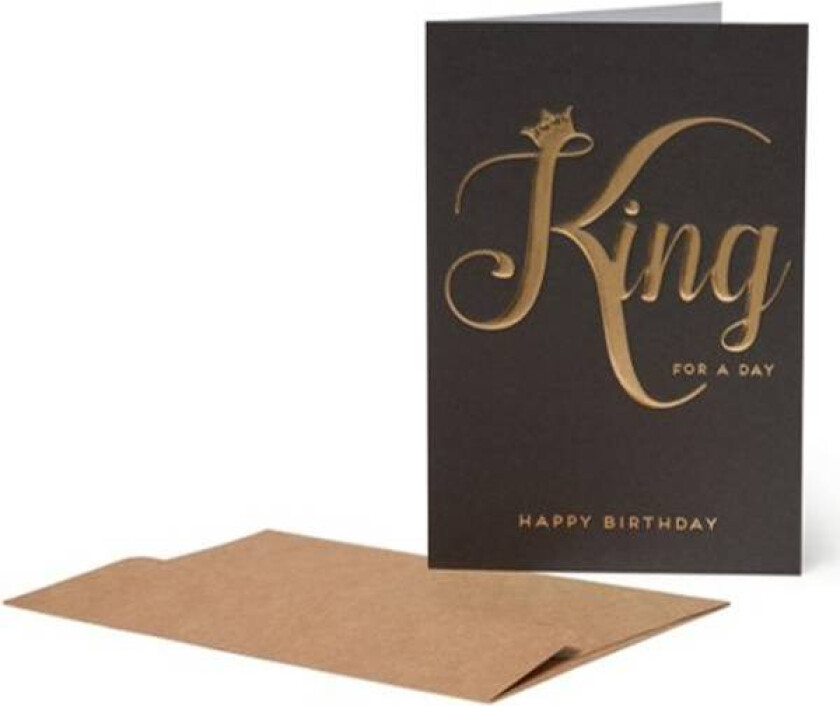 Bursdagskort L King For A Day