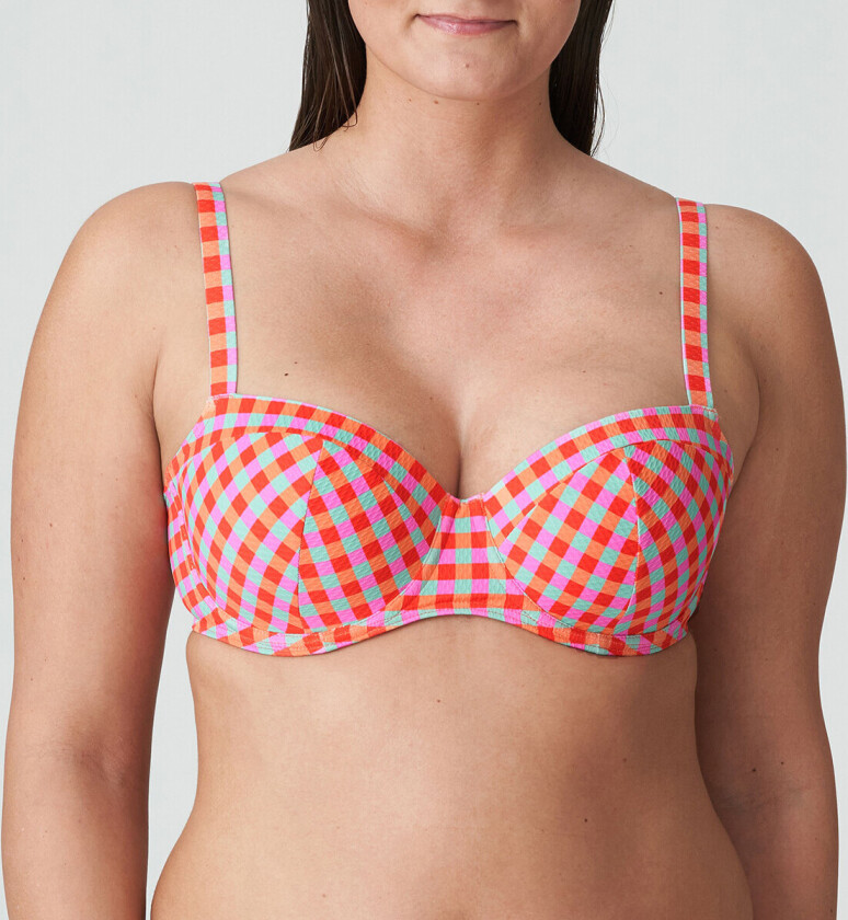 PrimaDonna Marival Bikinitopp Med Bøyle, Farge: Ocean Rød, Størrelse: 70E, Kvinner