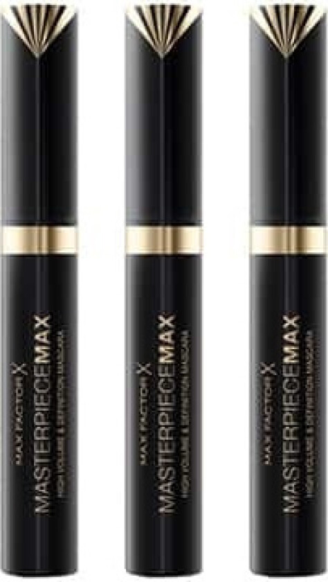 3-pack Max Factor Masterpiece Max Mascara Black 7,2ml