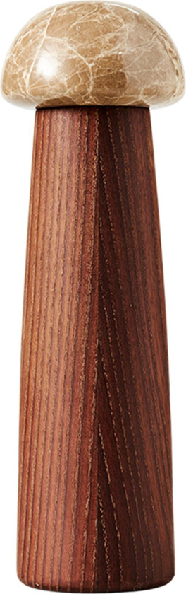 MUUBS Yami salt- og pepperkvern M Karbonisert asketre-marmor