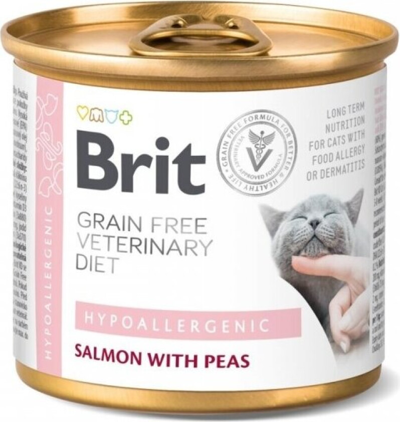Brit Veterinary Diet Cat Grain Free Hypoallergenic 200 g