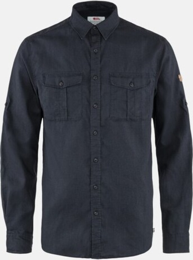 ÖVIK TRAVEL SHIRT LS M DARK NAVY