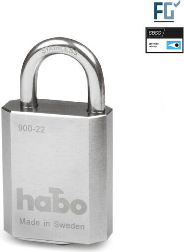 Bilde av Hengelås 900-22 Rustfri Sb