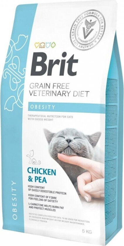 Brit Veterinary Diet Cat  Obesity Grain Free (5 kg)
