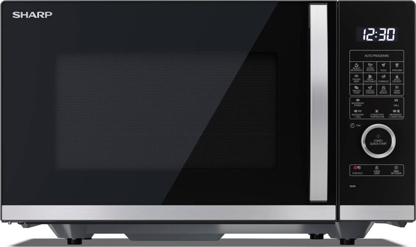 YC-QC254AE-B mikrobølgeovn & grill 25L sort/sølv