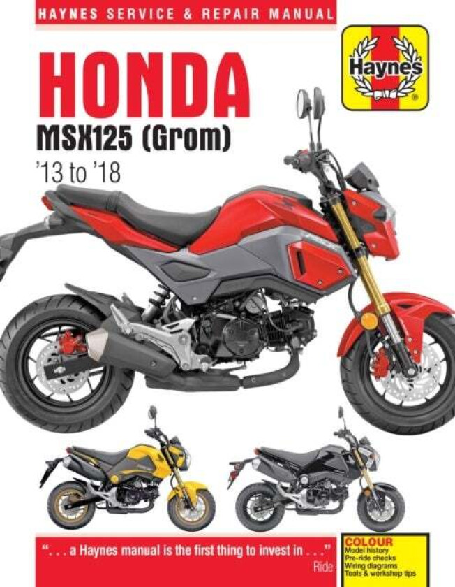 Honda MSX125 (Grom) (13-18) av Haynes Publishing