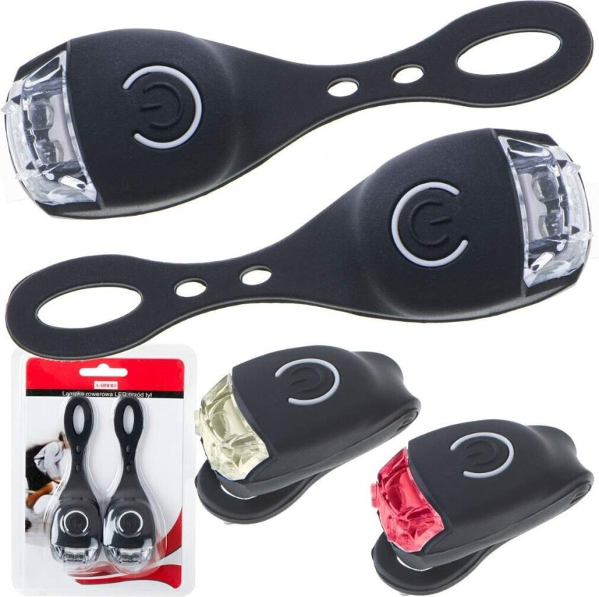 Bilde av L-BRNO LED sykkellykt foran bak 2 stk