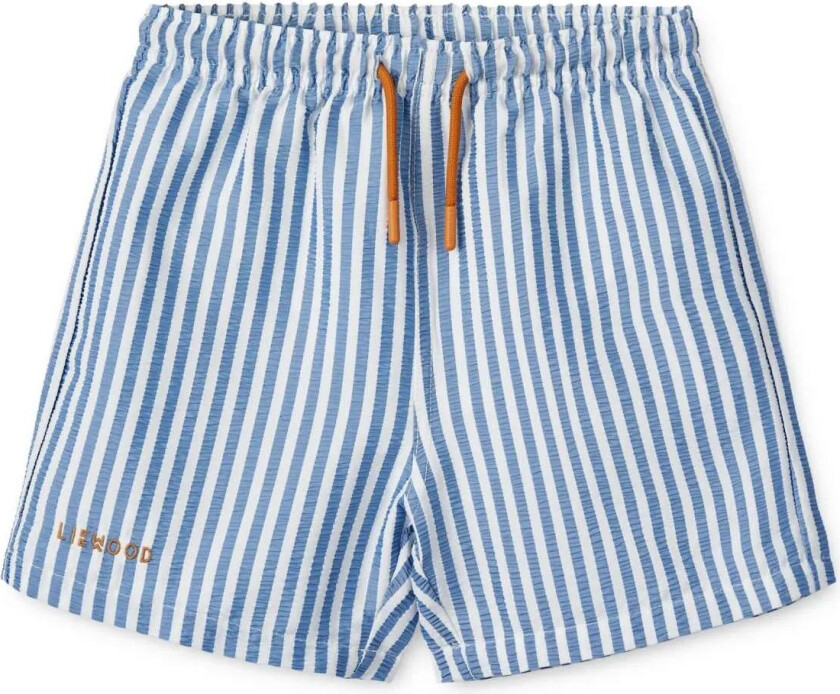 Badeshorts Barn Duke - Striper, Blå Og Hvit