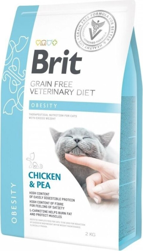Brit Veterinary Diet Cat  Obesity Grain Free (2 kg)