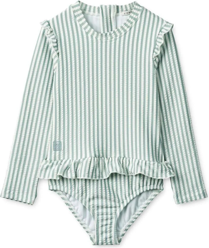 - Badedrakt Baby Uv - Sea Blue/white - Sille