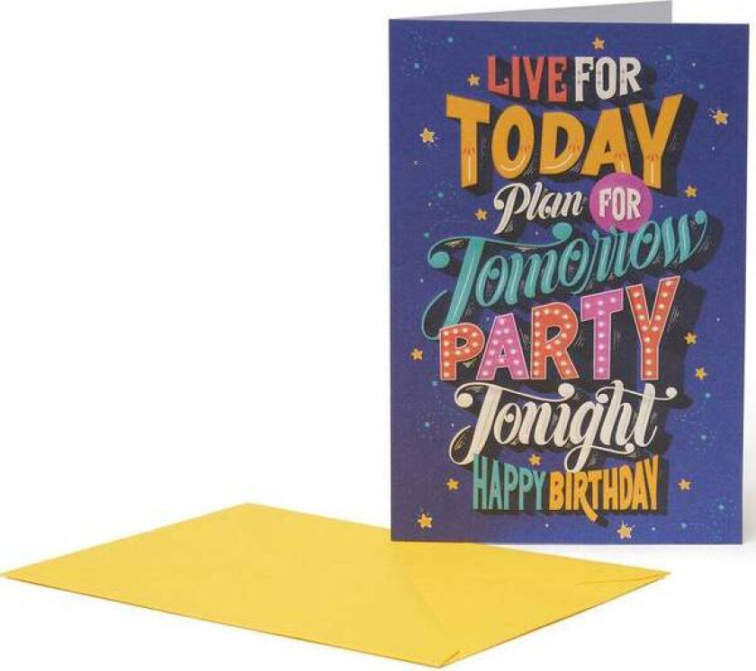 Bursdagskort L Party Tonight