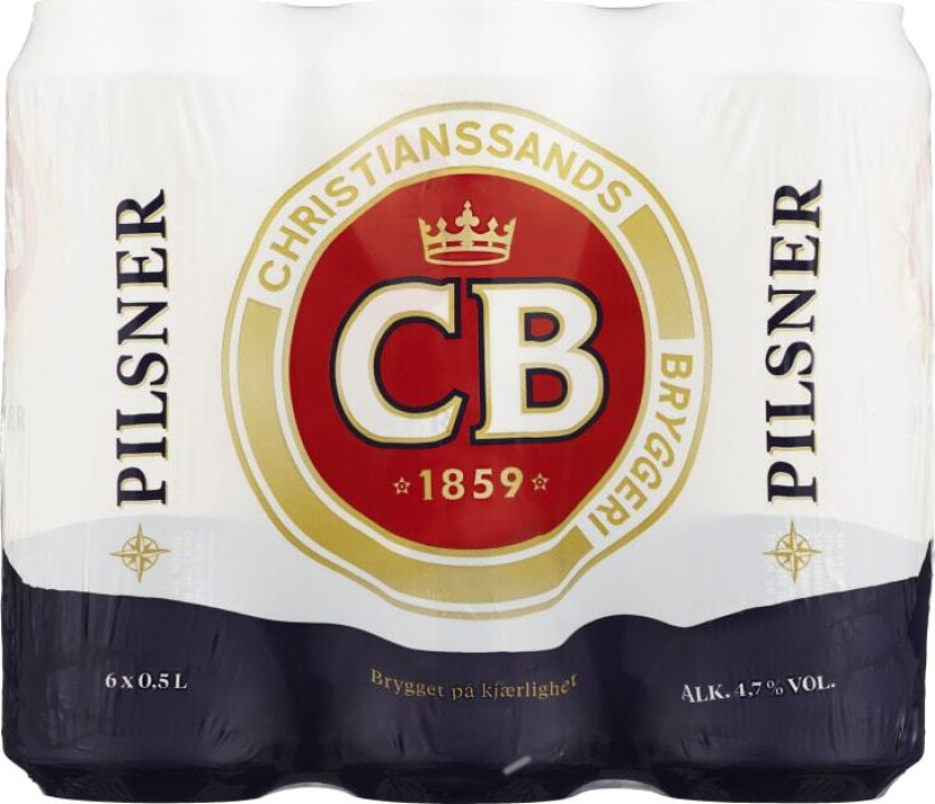Cb Pilsner 0,5lx6 boks