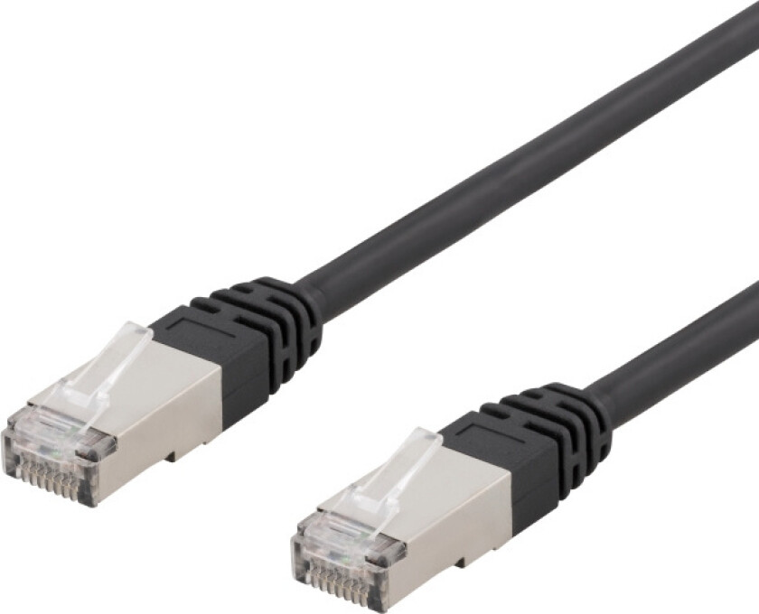 S/FTP Cat6 patch cable, 1m, 250MHz, UV resistant, black