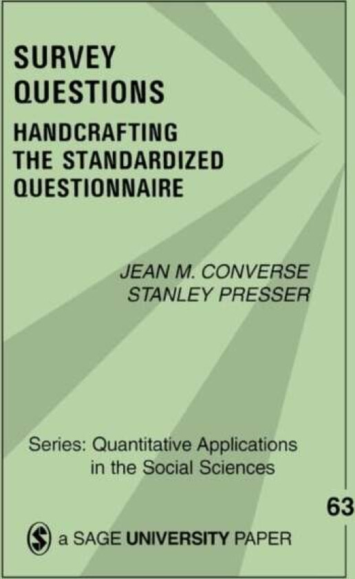 Survey Questions av Jean M. Converse, Stanley Presser