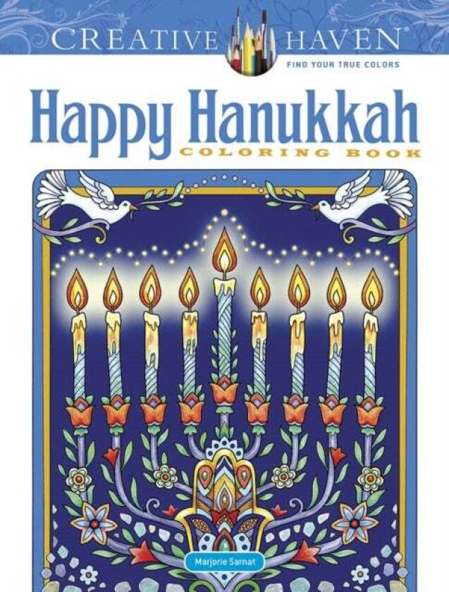 Creative Haven Happy Hanukkah Coloring Book av Marjorie Sarnat