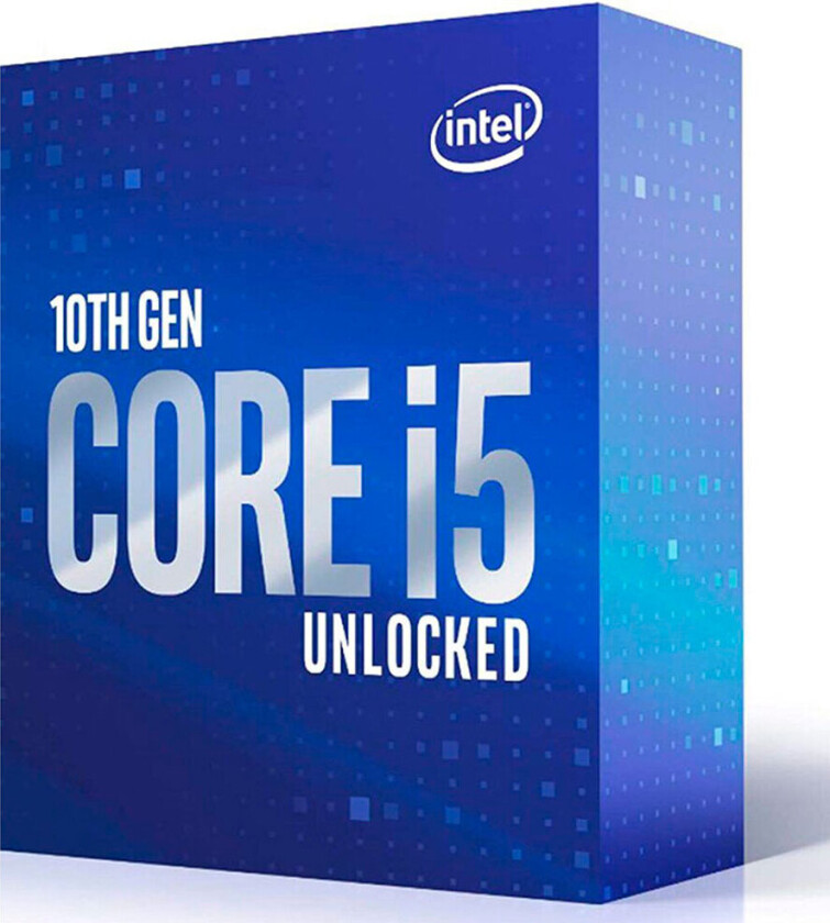 S1200 Core i5 10600K Box Gen. 10 CPU - 4,1 GHz 6 kjerner - LGA 1200 (m/kjøler)