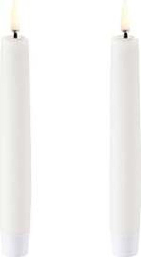 Bilde av Uyuni LED Kronelys hvit 2-pakning 18,3 cm