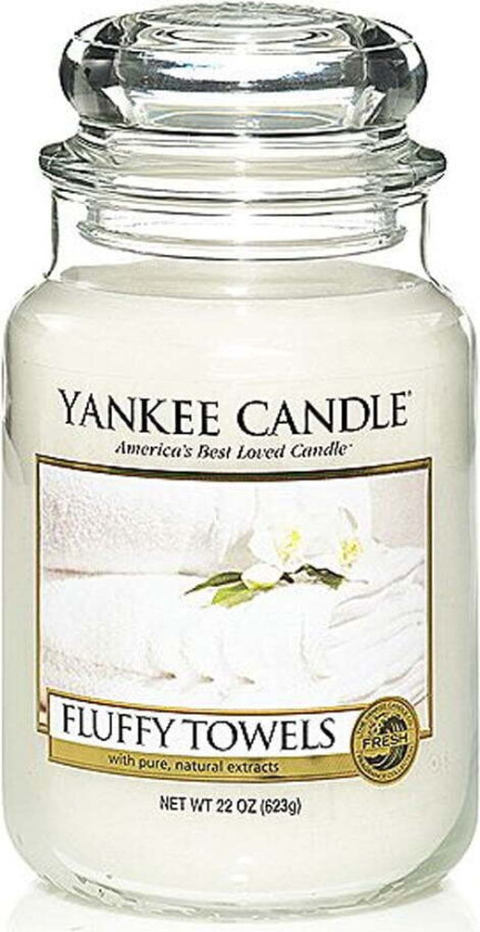 Yankee Candle Classic Large Jar Fluffy Towels Candle 623g