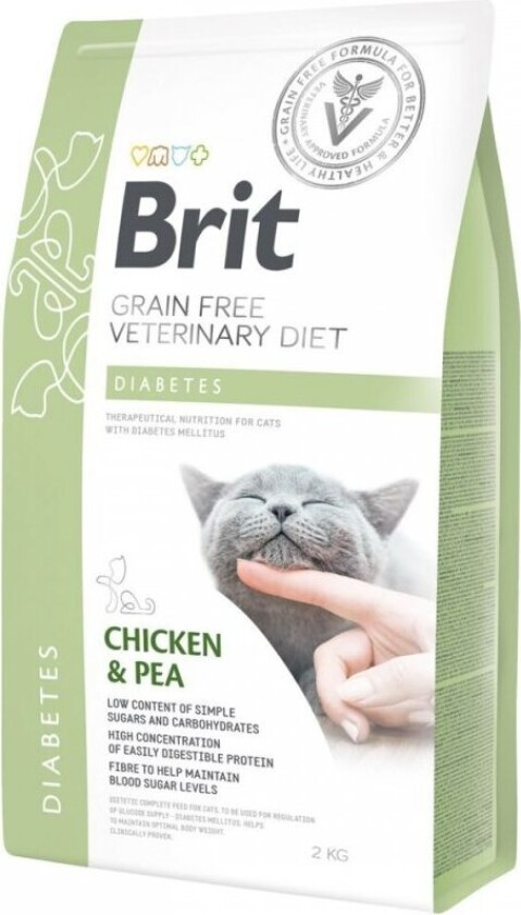Brit Veterinary Diet Cat Diabetes Grain Free (2 kg)