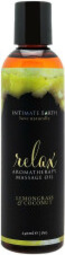 Massasjeolje Relax 240 ml Intimate Earth Citric Sweet