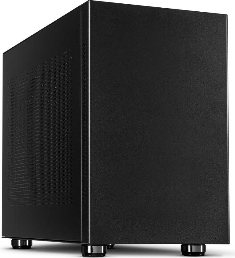 Inter-Tech IM-1 Pocket - Mikrotårn - mikro ATX - ingen strømforsyning (ATX12V / SFX12V) - antrasitt - USB/lyd