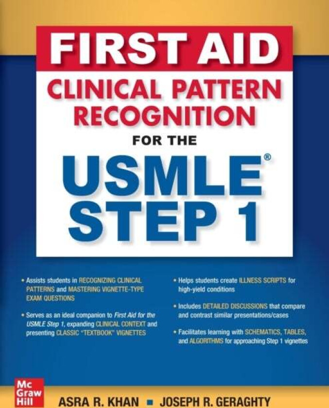 First Aid Clinical Pattern Recognition for the USMLE Step 1 av Asra R. Khan, Joseph R. Geraghty