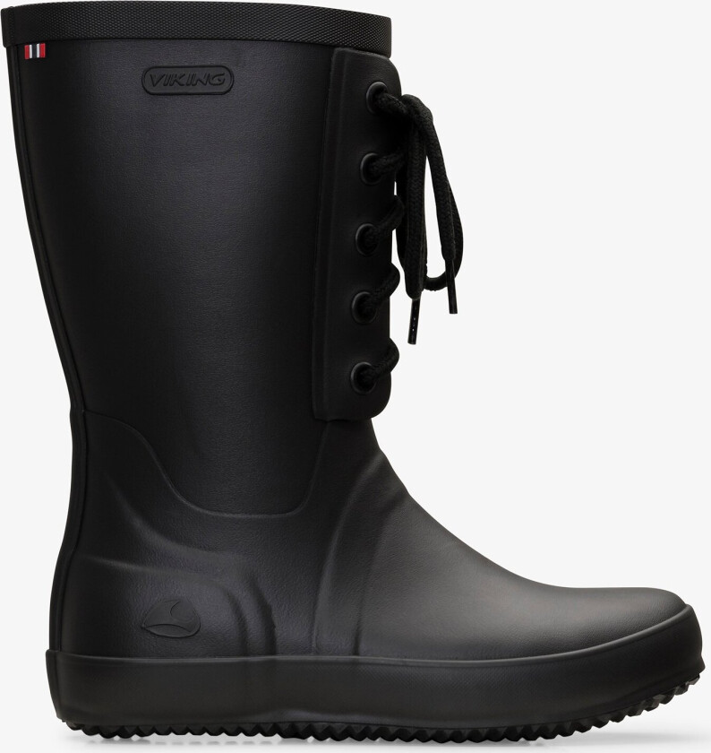 Retro Logg Black Rubber Boot