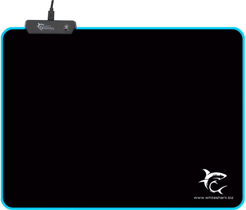 Luminous L, Sort, Monokromatisk, Skum, Gummi, USB-strøm, Antiskliunderlag, Musematte til gaming