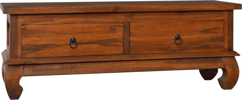 TV-benk 110x35x40 cm heltre teak