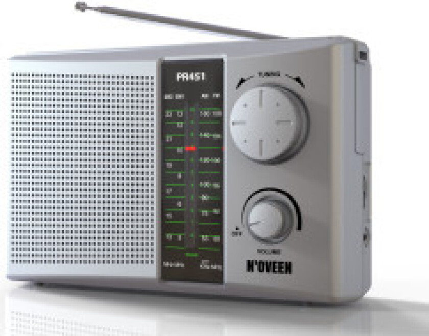 PR451 Sølv bærbar radio