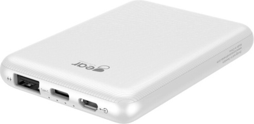 Ultracompact Nødlader - Hvit - 5000 mAh