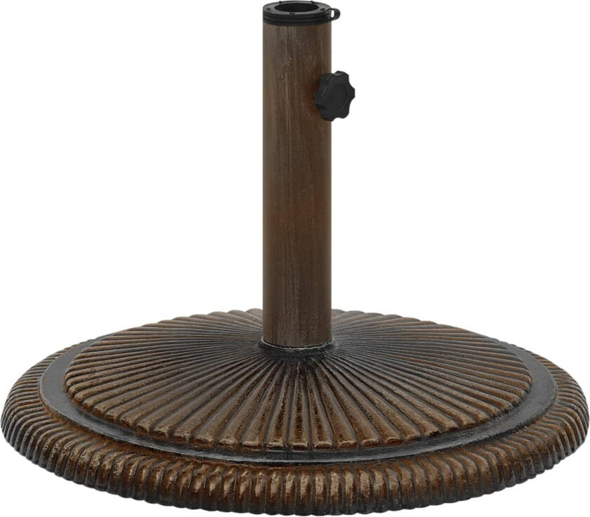 Parasollbase bronse 45x45x30 cm støpejern