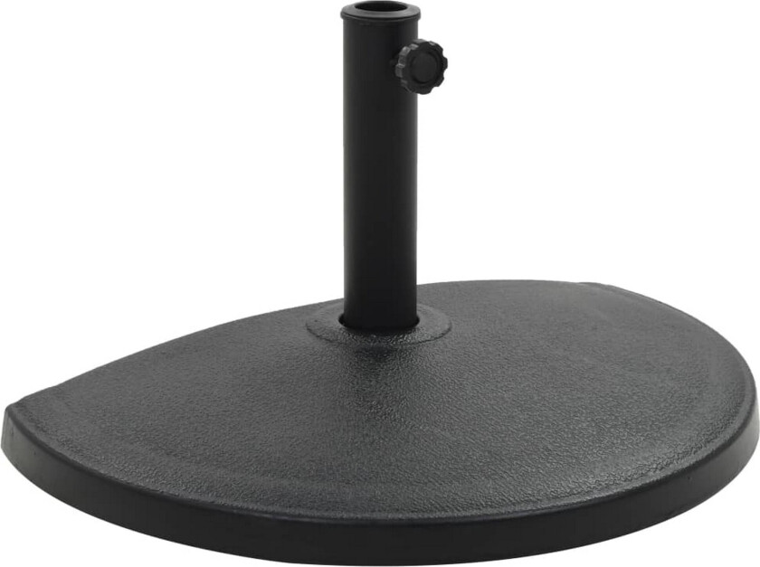 Bilde av Parasollfot polyresin halvrund 15 kg svart