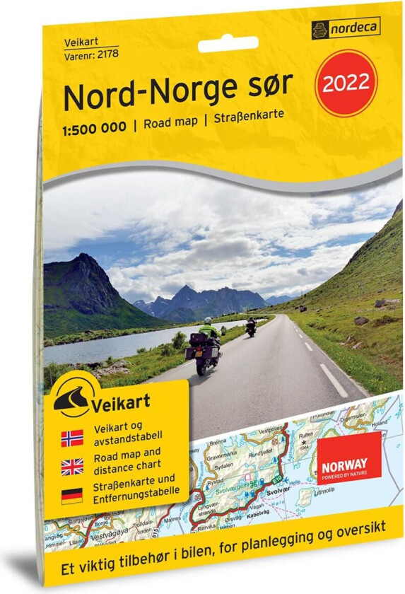 Veikart Nord-Norge Sør