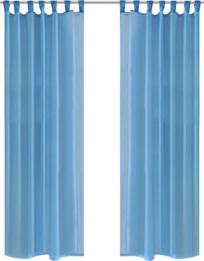 Turkis Gardiner 140 x 175 cm 2 stk