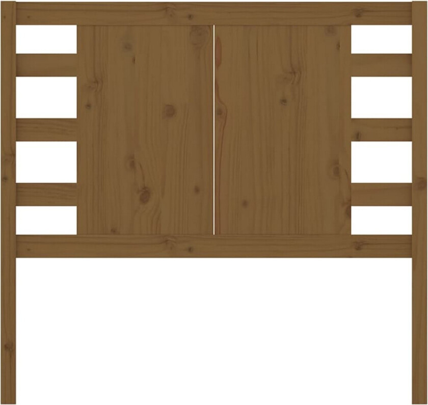 Sengegavl honningbrun 81x4x100 cm heltre furu
