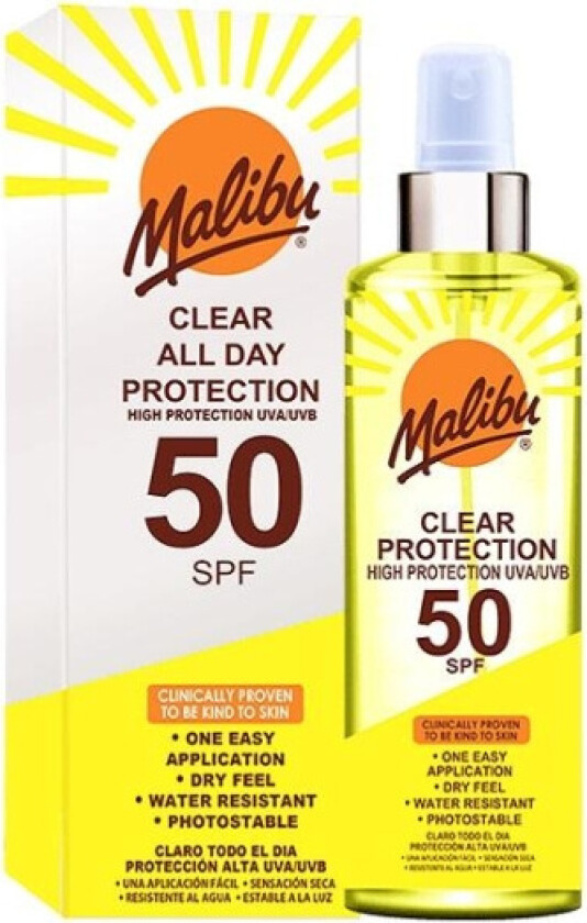 Malibu Clear Protection Spray SPF50 250ml