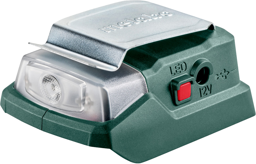 PowerMaxx PA 12 LED-USB, Batterilader, Lithium-Ion (Li-Ion), 12 V, , Sort, 2 A