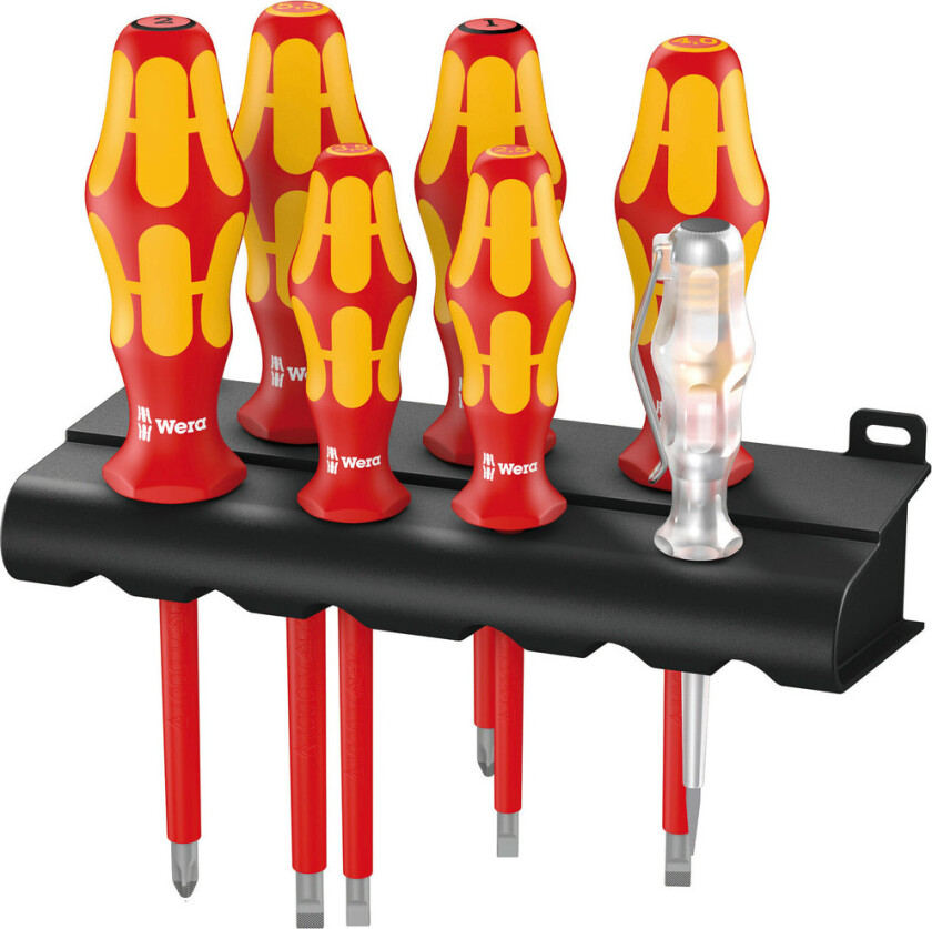 160 i/165 i/7 Rack Screwdriver set Kraftform Plus Series 100 single-pole phase tester and rack 7 pieces