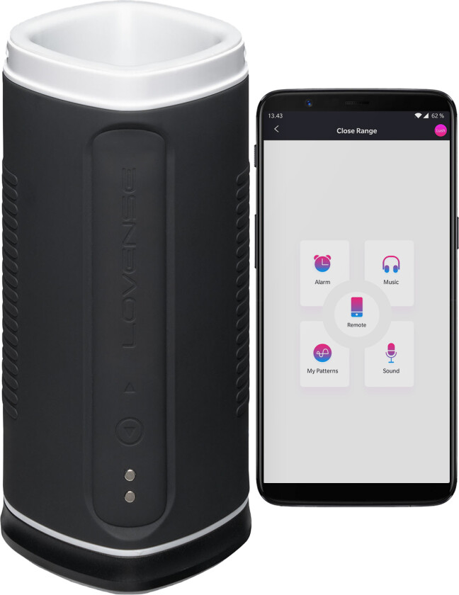 Calor Varmende App-styrt Masturbator for Menn - Svart