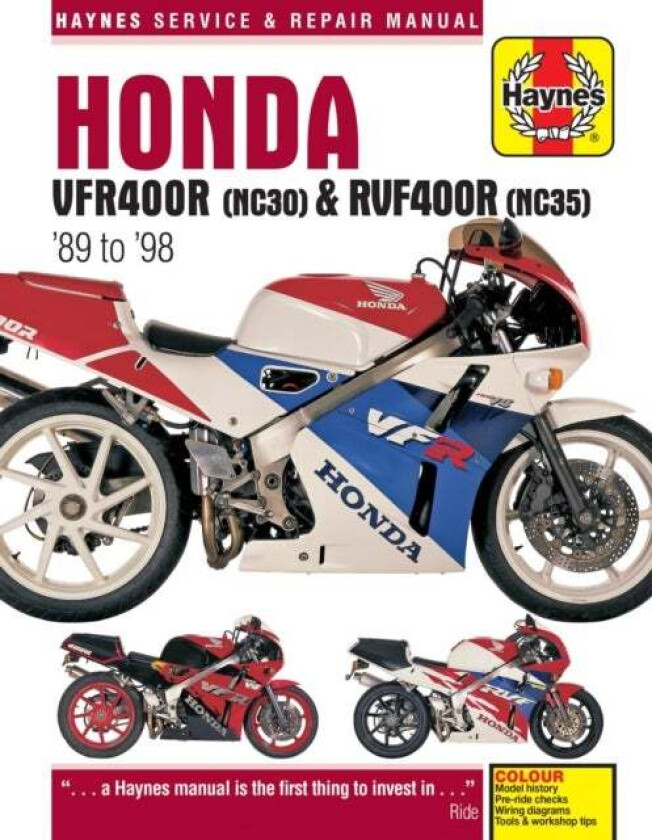 Honda VFR400 (NC30) & RVF400 (NC35) V-Fours (89 - 98) Haynes Repair Manual av Haynes Publishing