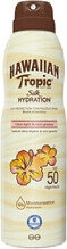 Solskjermspray Silk Hydration Hawaiian Tropic Fuktighetsgiver Spf 50 (220 ml)