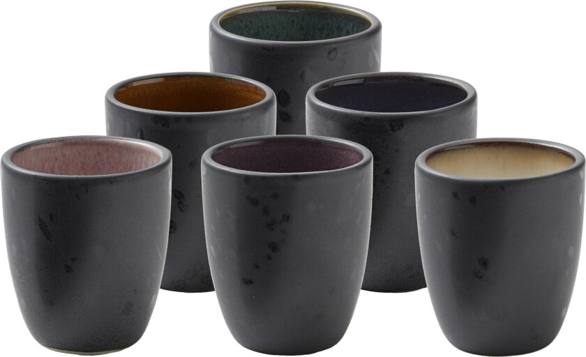 espressokopp 6 stk. Svart