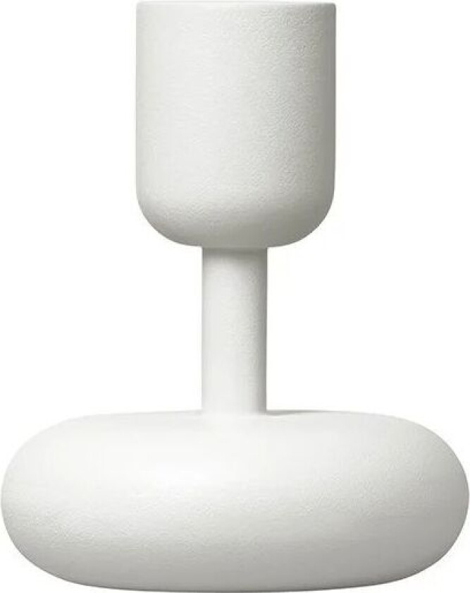 iittala Nappula lysestake hvit liten 107 mm