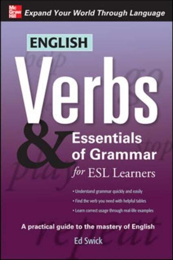 English Verbs & Essentials of Grammar for ESL Learners av Ed Swick