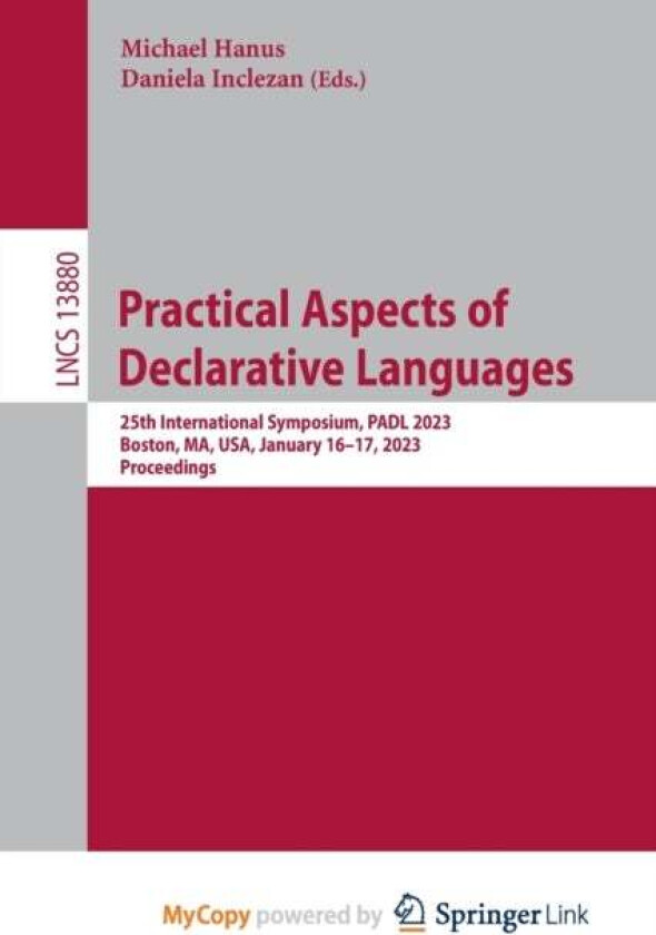 Practical Aspects of Declarative Languages
