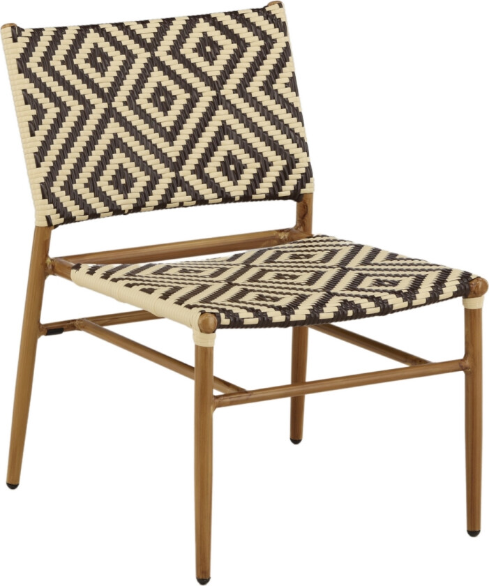 Calapan lenestol stabelbar brun.