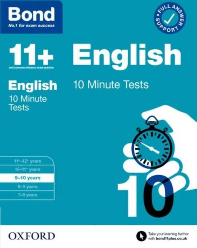 Bond 11+: Bond 11+ 10 Minute Tests English 9-10 years: For 11+ GL assessment and Entrance Exams av Sarah Lindsay, Bond 11+